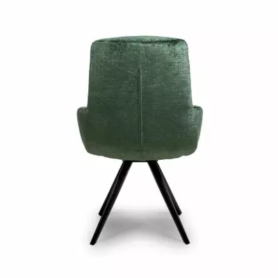 Otto Chenille Fabric Dining Chair - Green